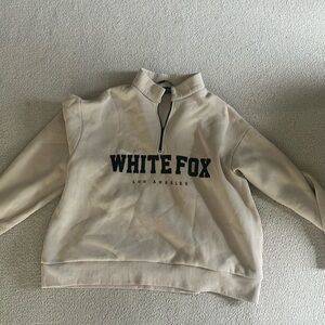 Mocha White Fox Hoodie